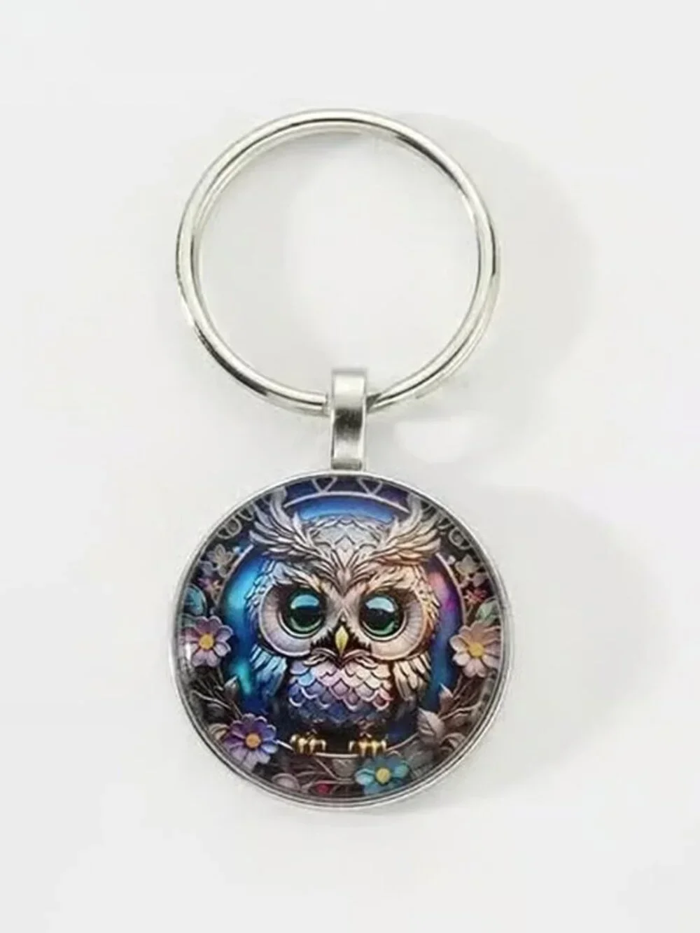 Stainless Steel OWL Keyring Keychain Accessory